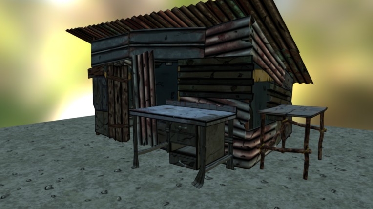 Tin Hut 3d model