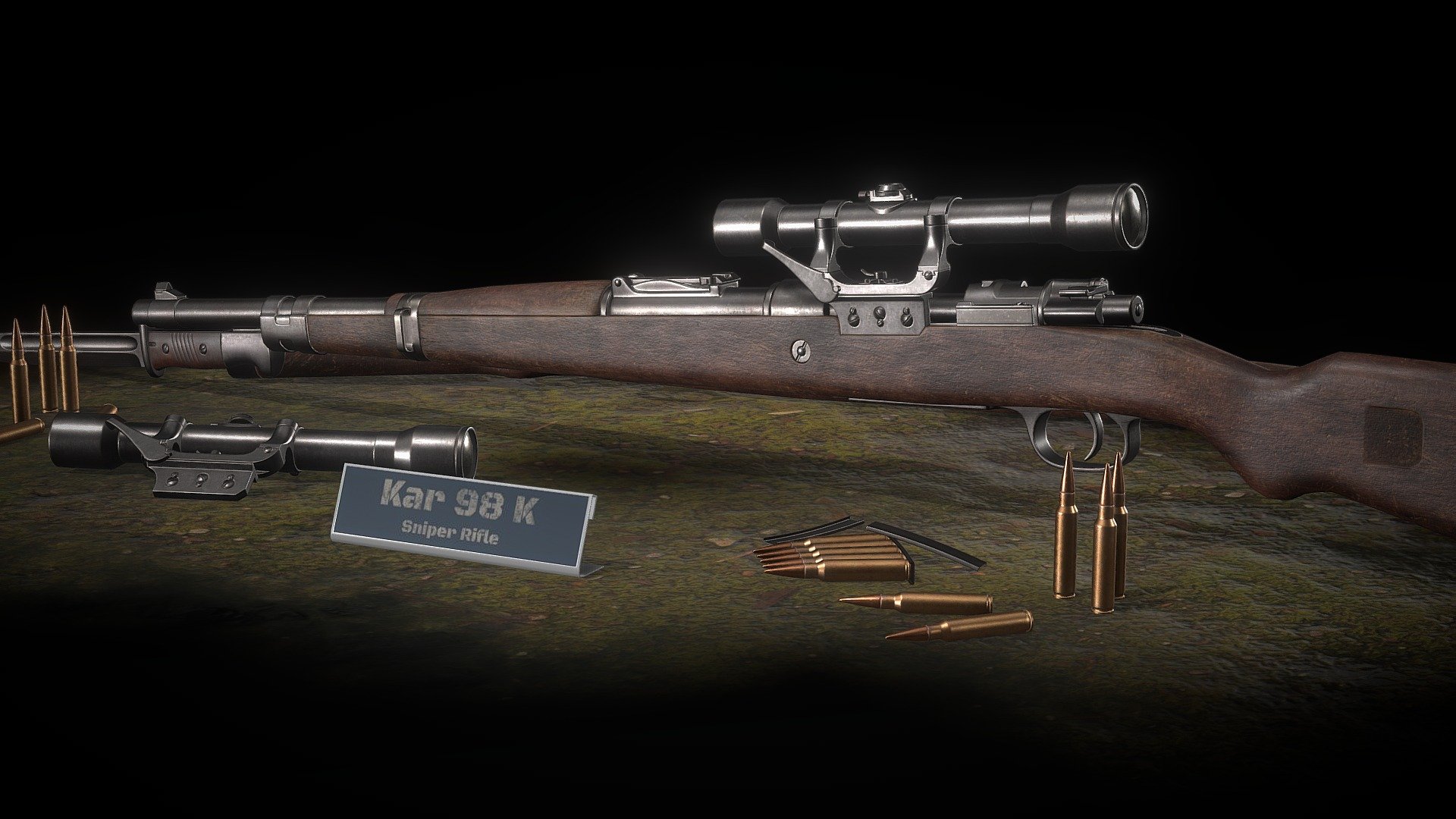 Kar 98 k Rifle 3d model