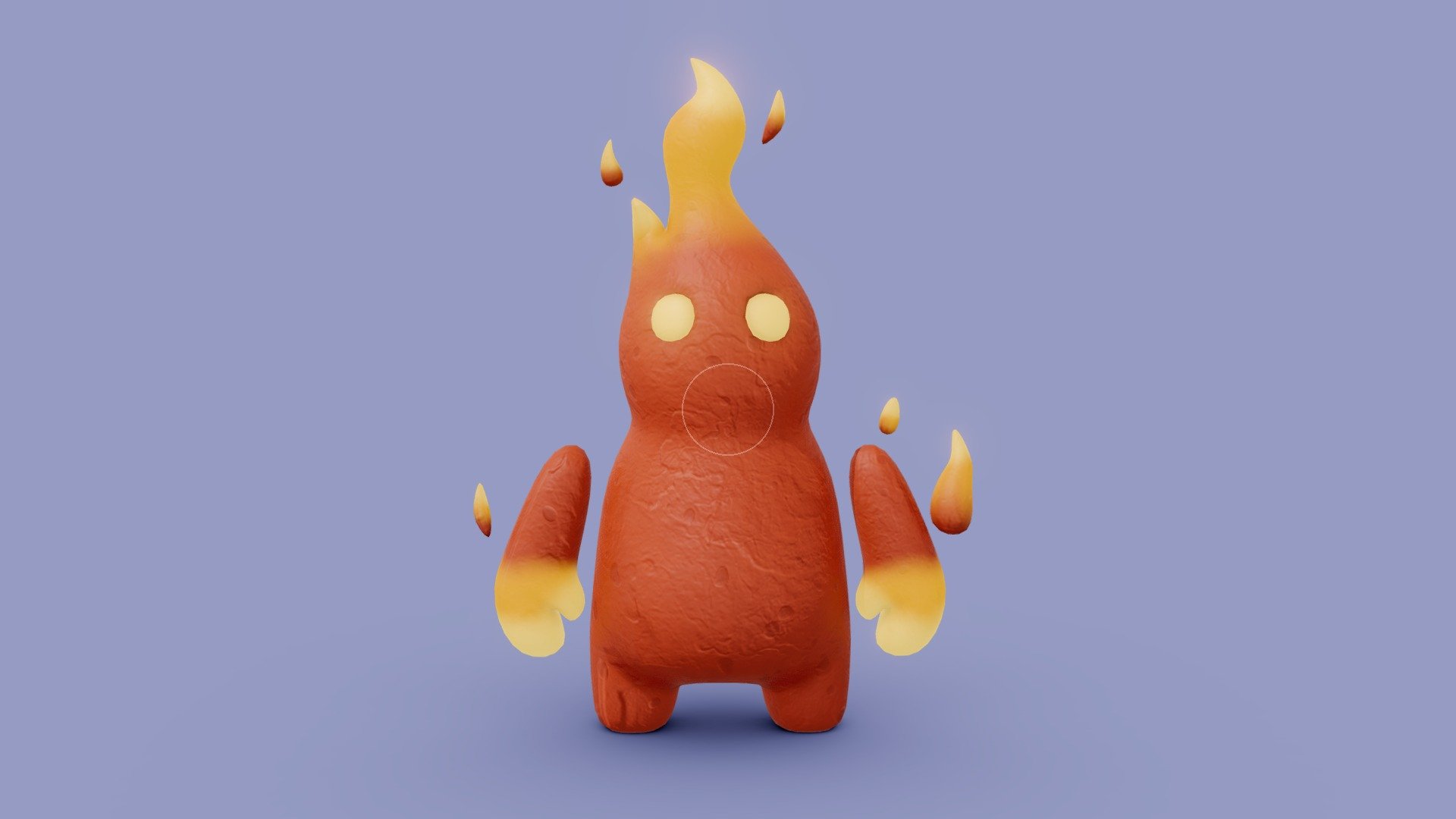 Fire Monster 3d model