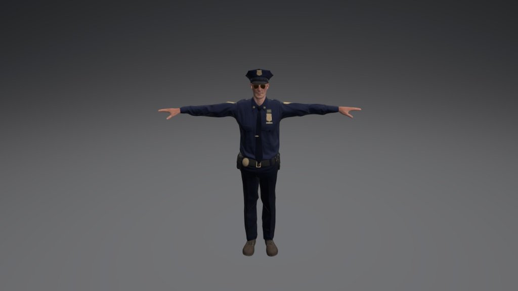 Policeman 3d model