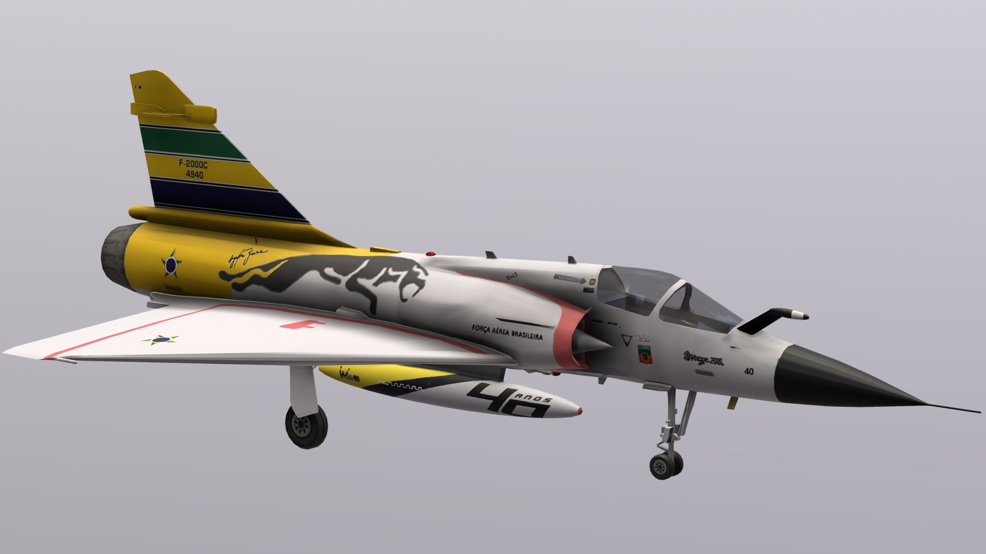 Dassault Mirage 2000-C 3d model