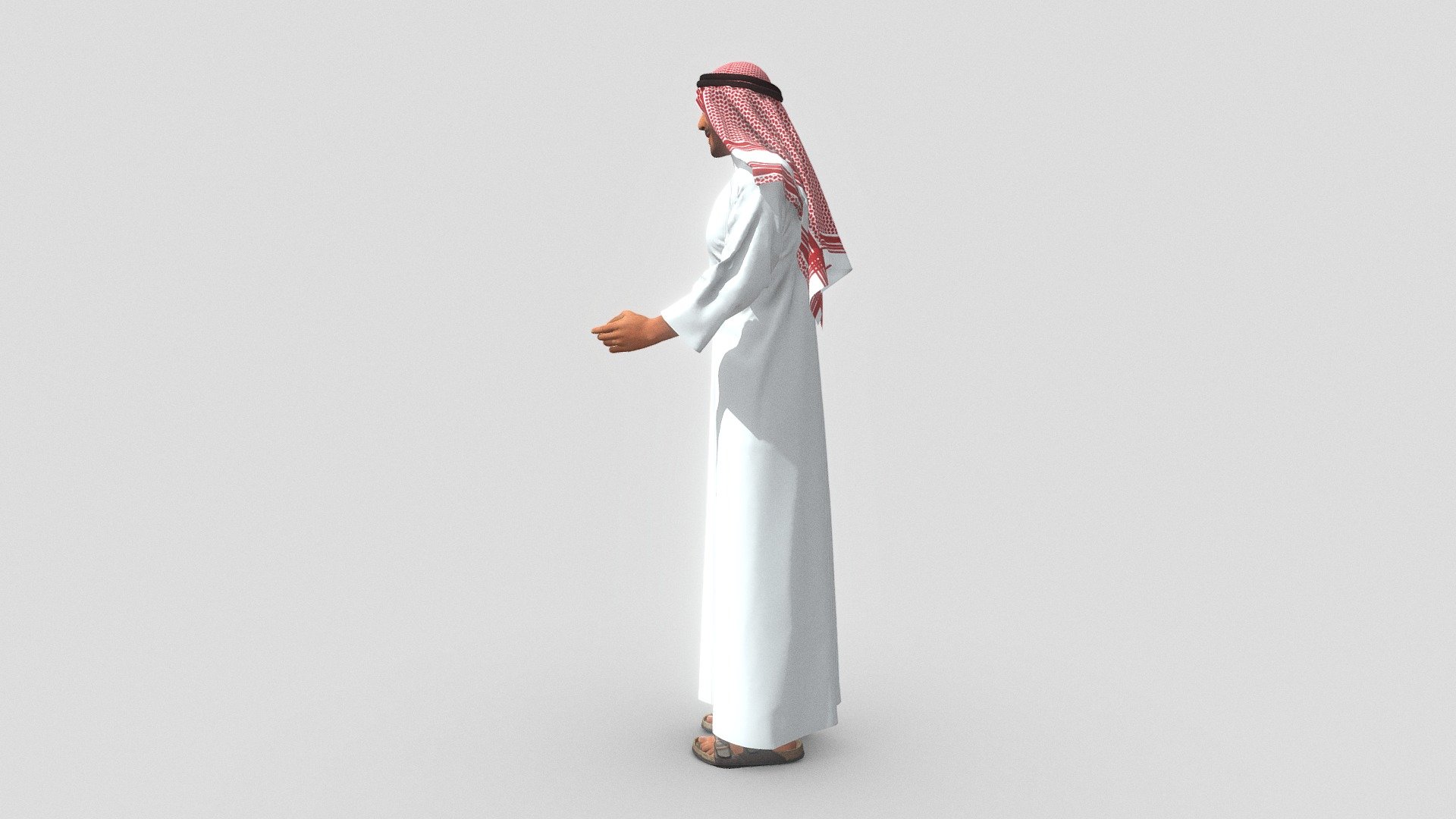 Middle Eastern Man for Archviz Renderings 3d model