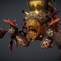 dragon nest videogame. spider boss 3d model