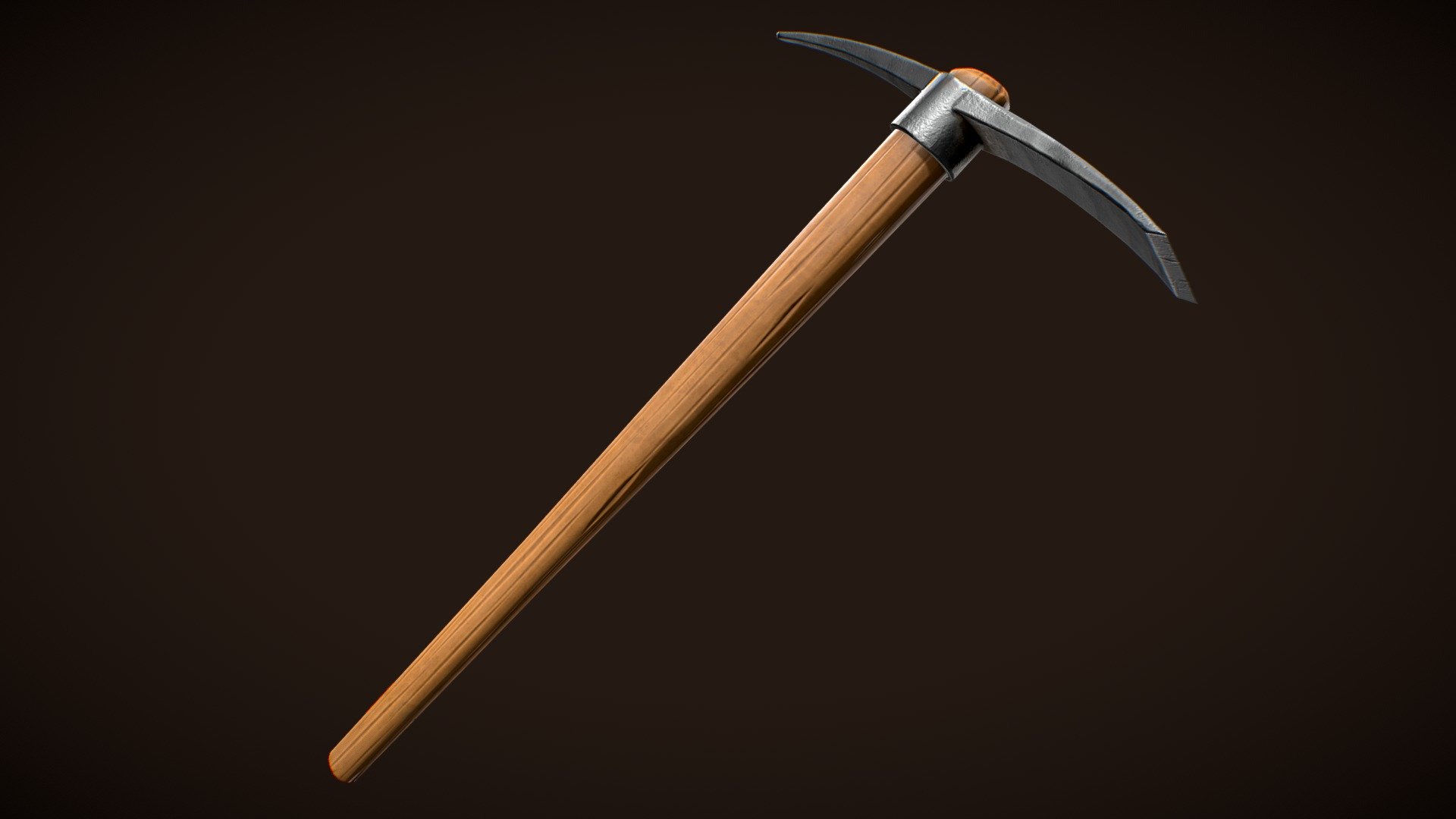 Stylized Western Pickaxe 3d model