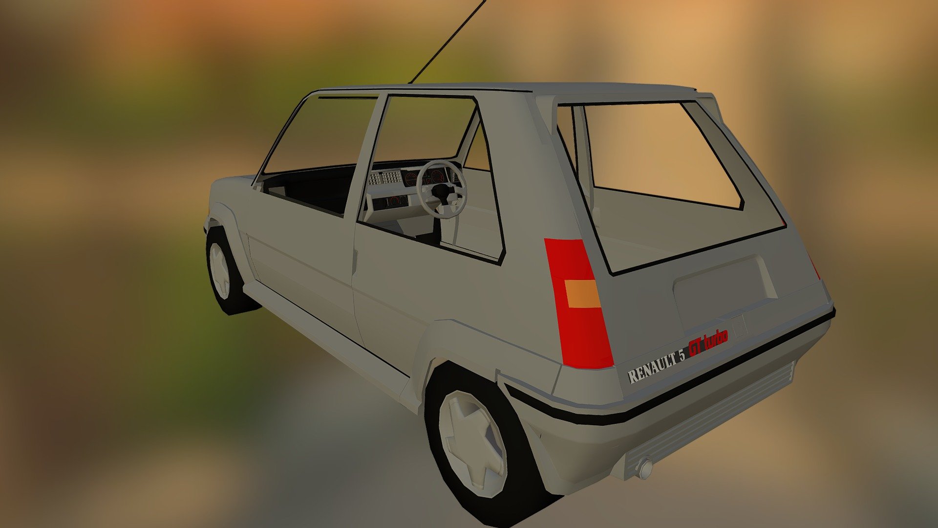 WIP Renault 5 GT Turbo Phase 2 3d model