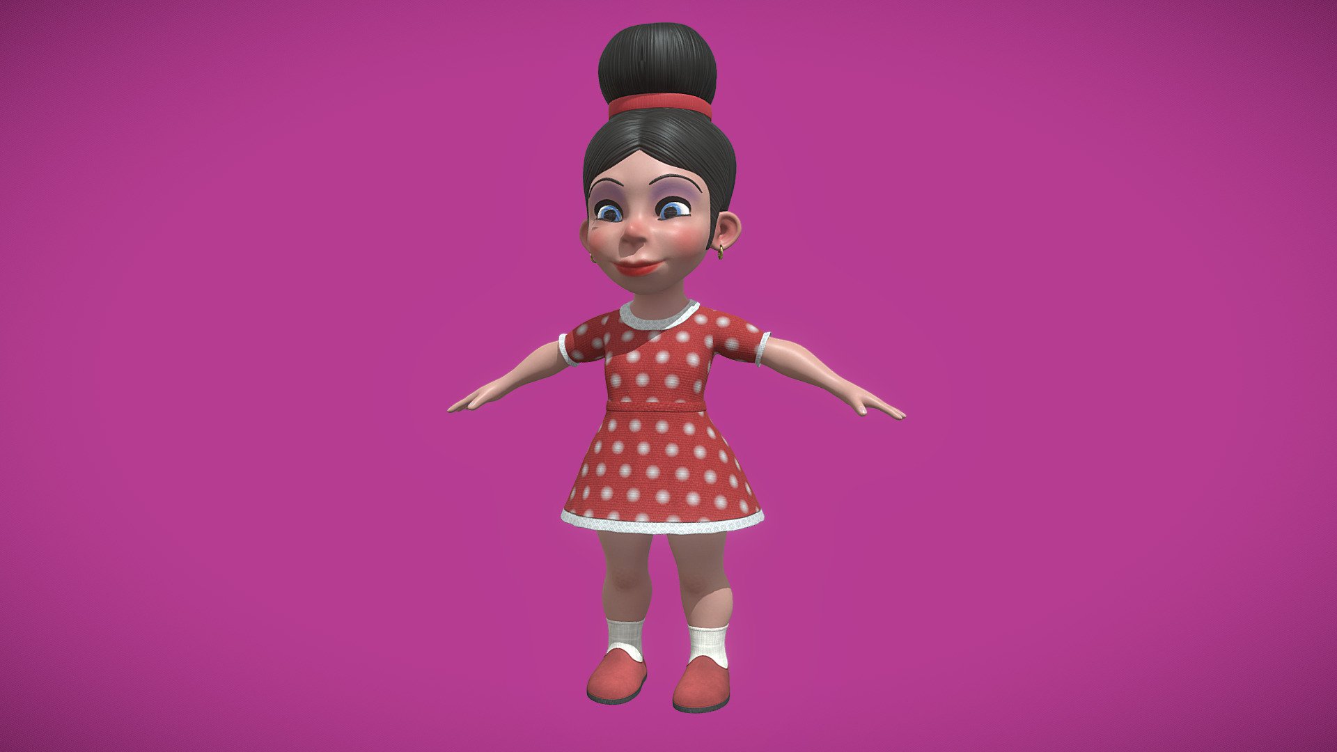 Baby Female 3d model