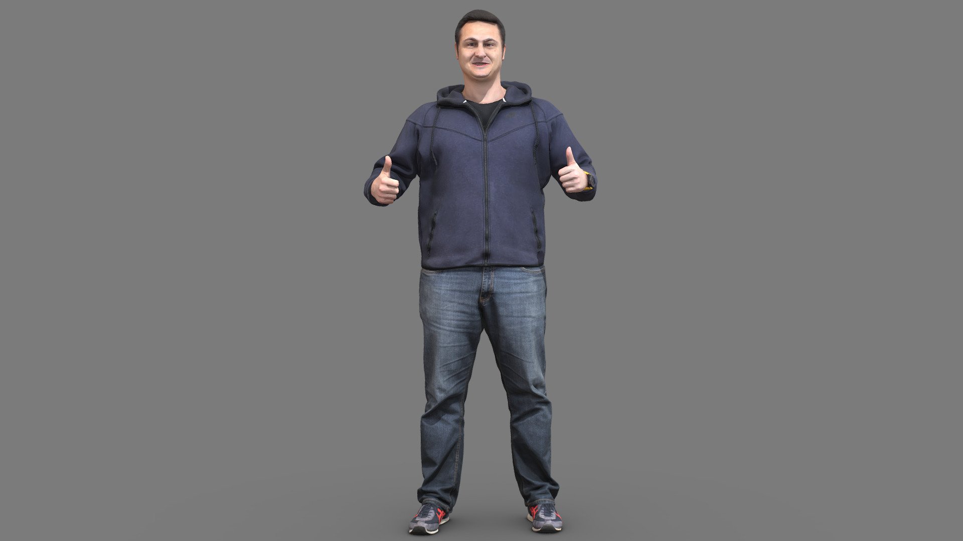 Casual men 3d model