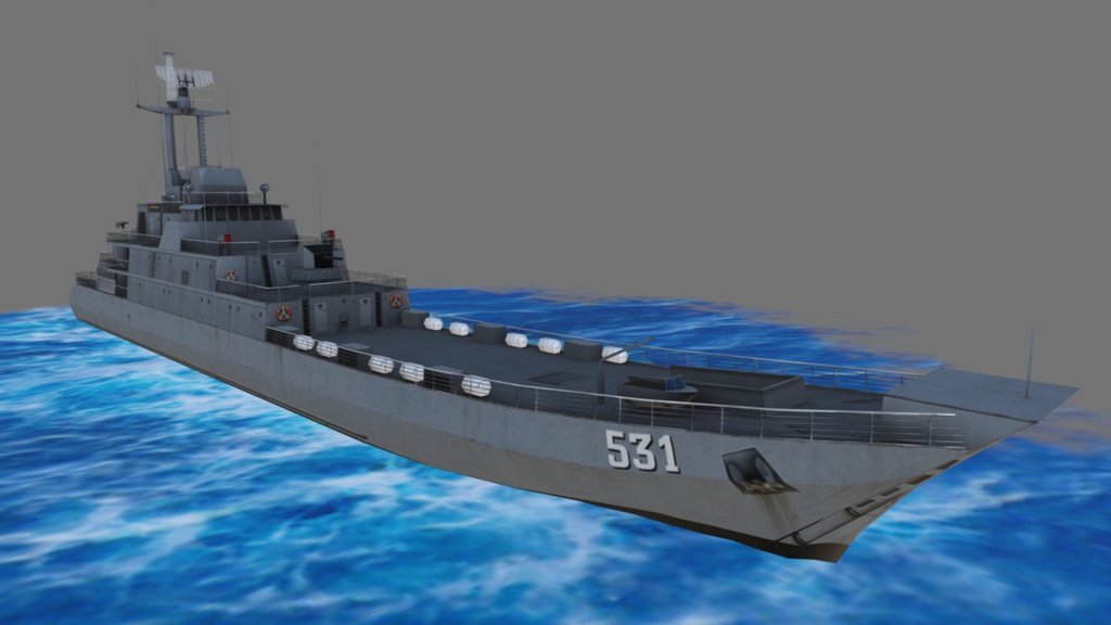 KRI Teluk Gilimanuk 531 3d model