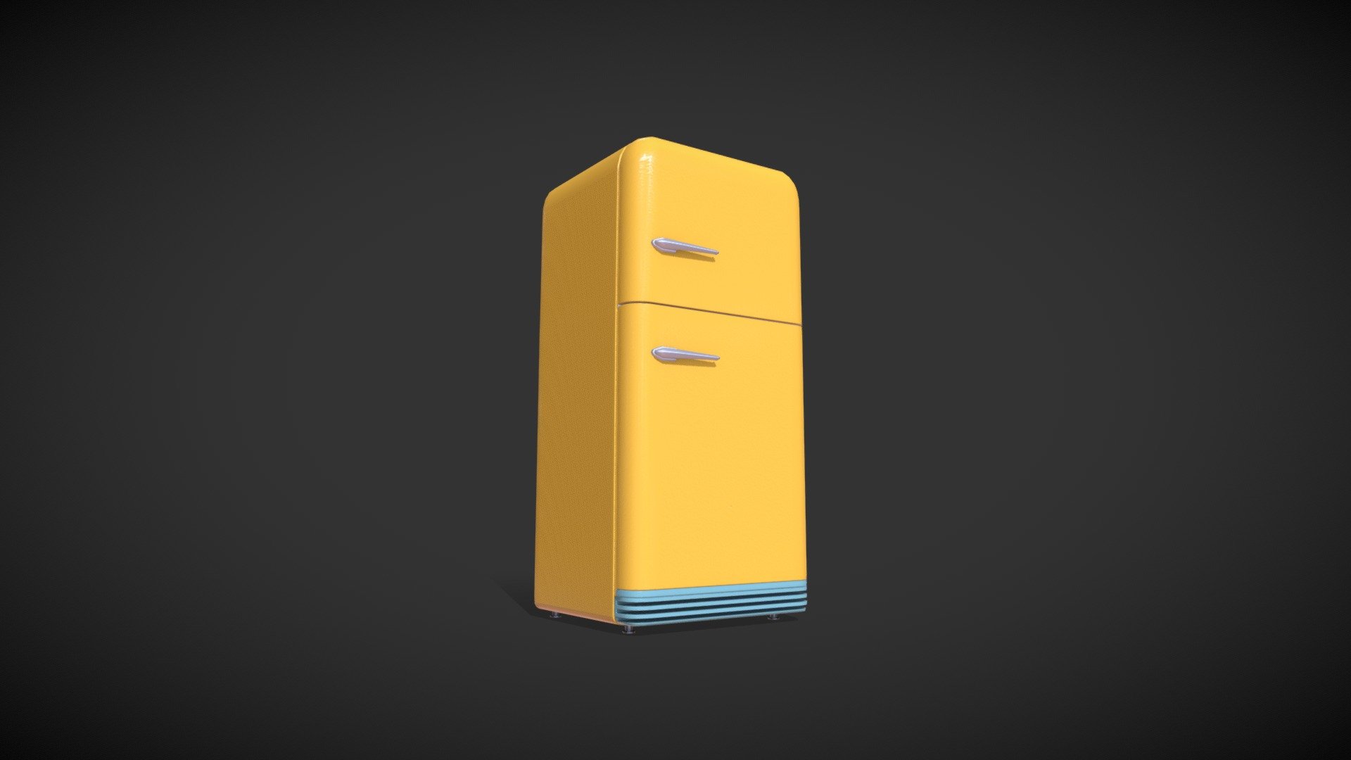 Animated Fridge 3d model