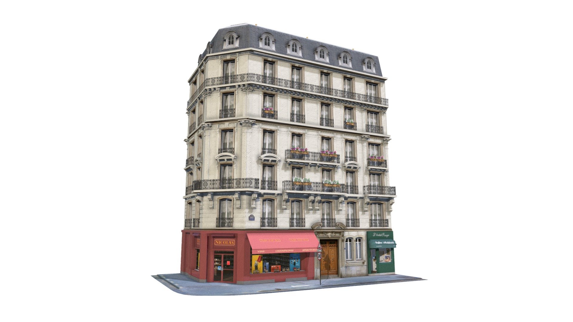 Paris Building 3d model