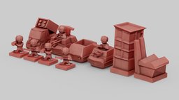 Advance Wars Stylized Board Game Figure 3d Print