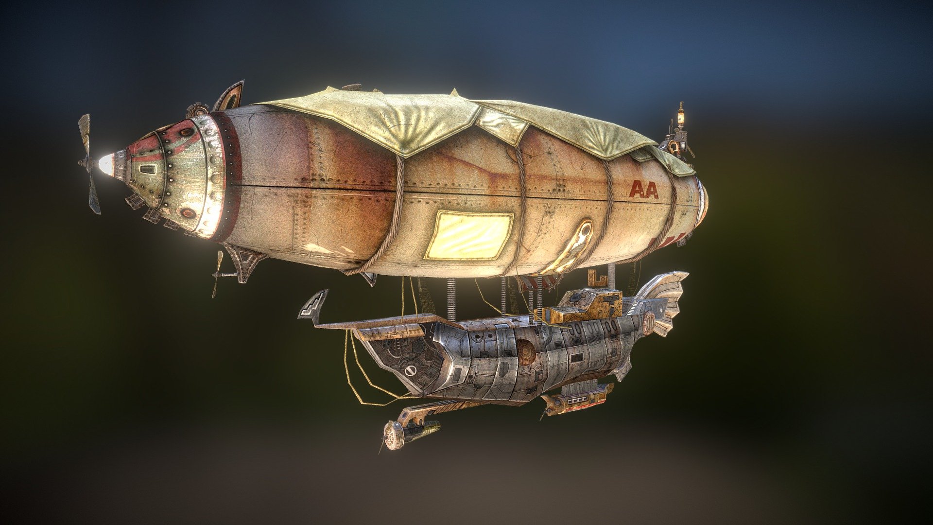 zeppelin 3d model