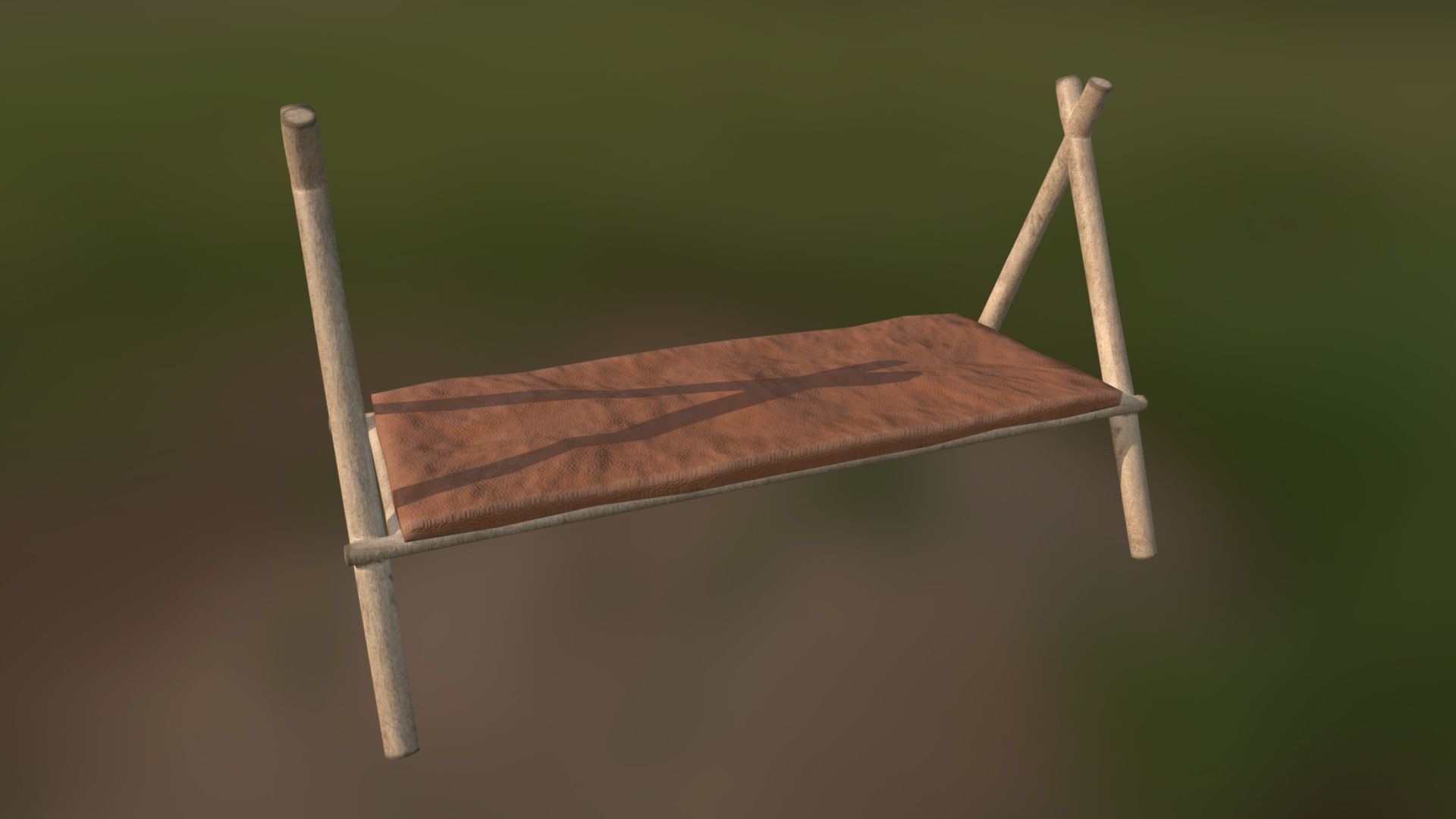 Camp Bed 3d model