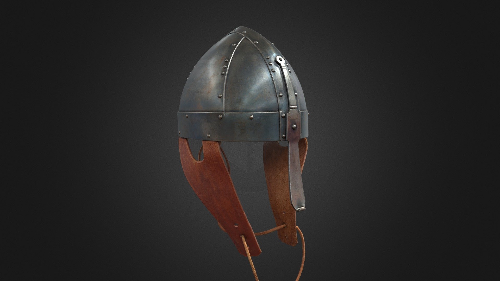 Viking era helmet.  Scan of replica 3d model