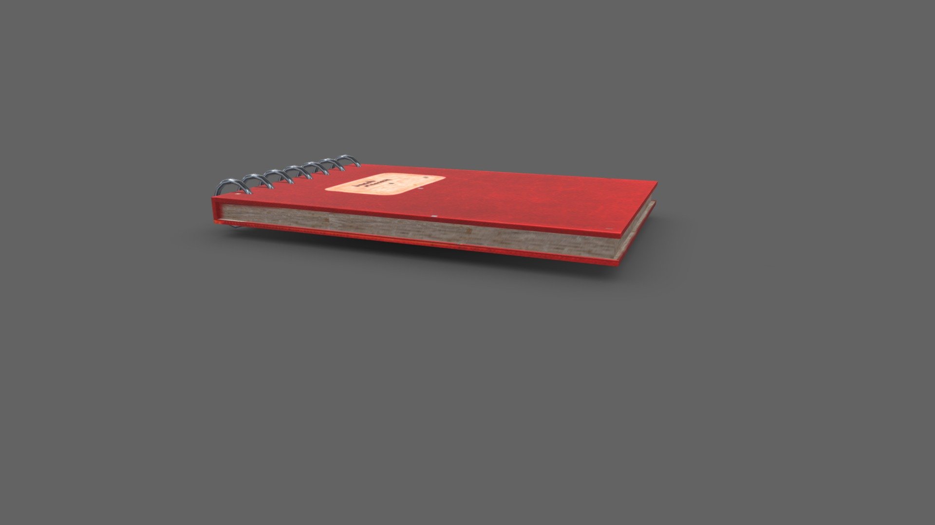 Notebook 3d model