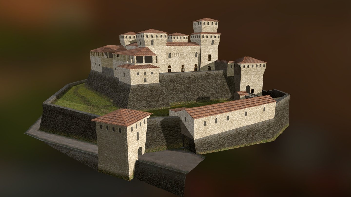 Castello di Torrechiara 3d model