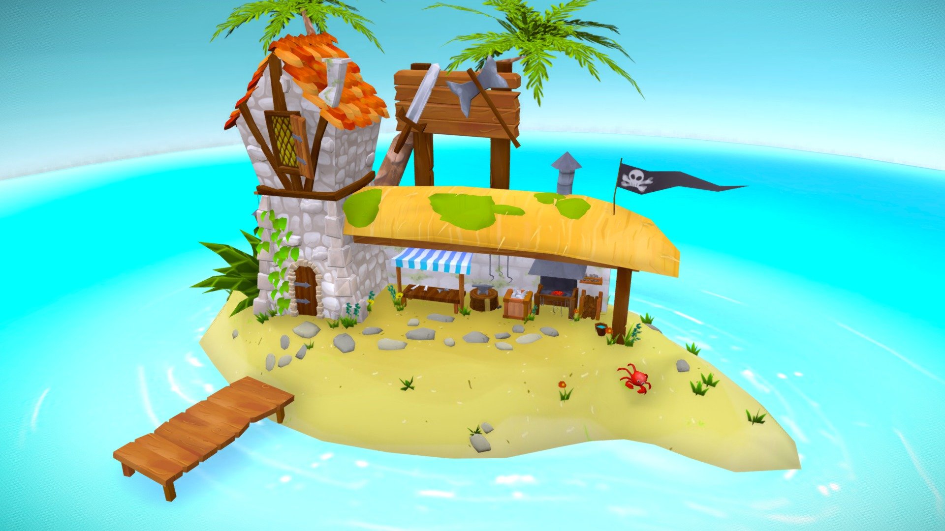 Seafarers Paradise 3d model