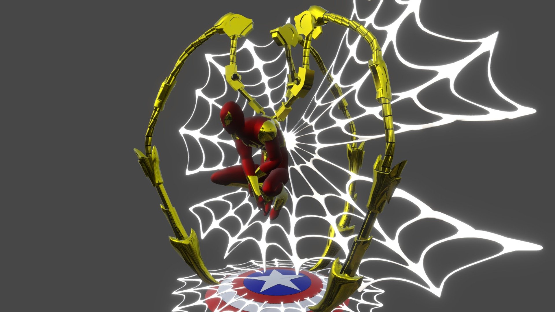 Iron Spider Armor / Spider-Man Comic 3d model