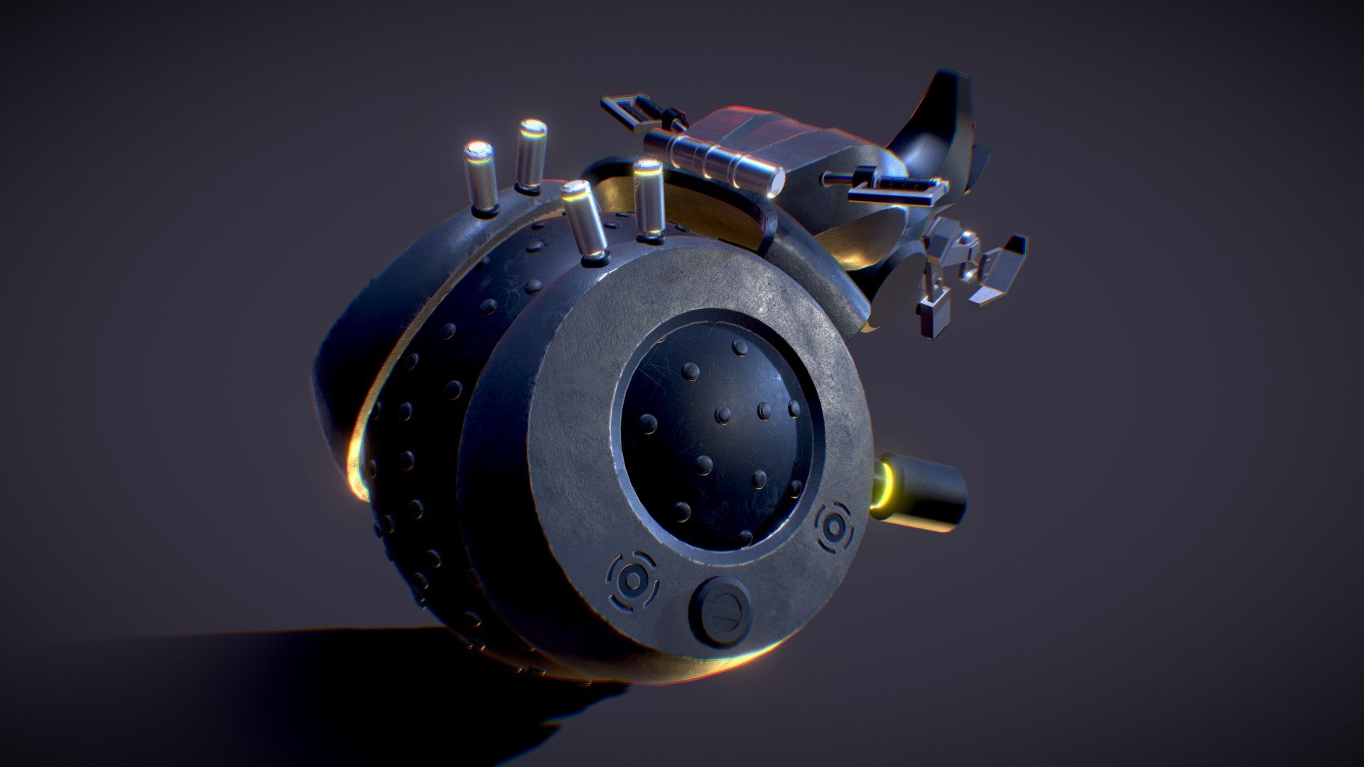 Sci Fi Motorbike 3d model