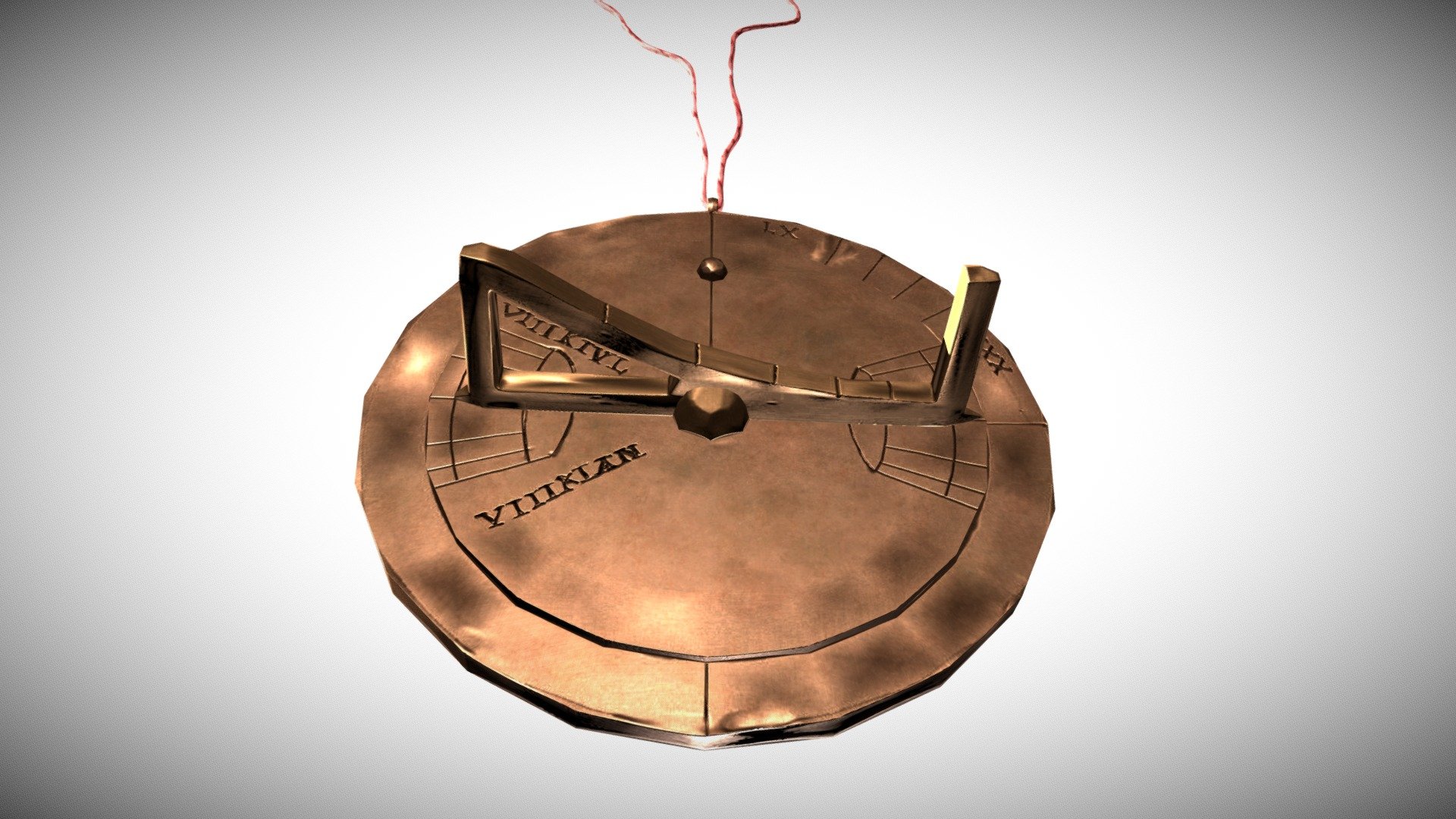 Roman sundial 3d model