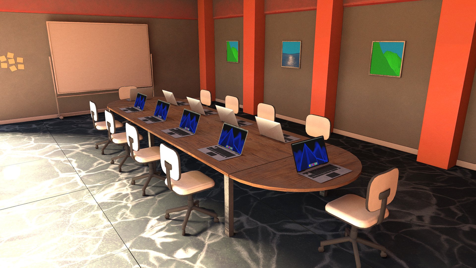 VR Conference Room 3d model