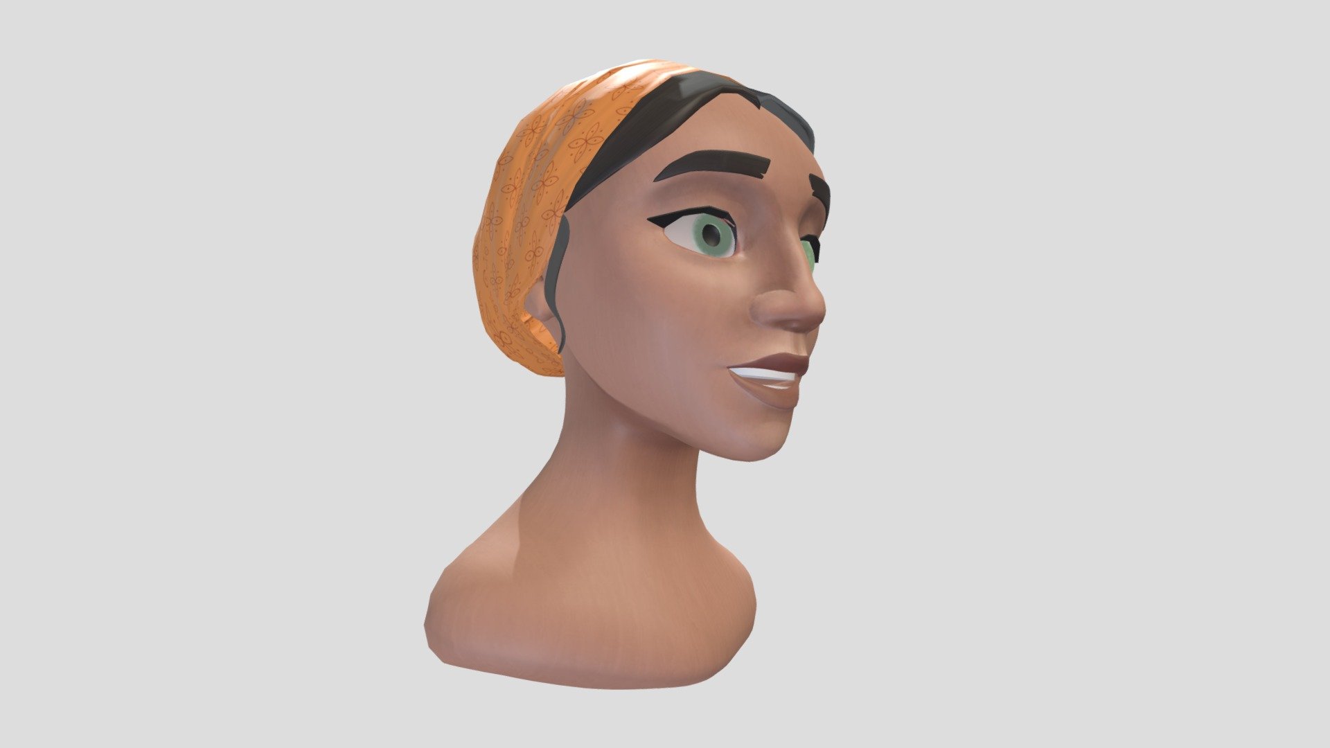 Hijabi Girl 3d model