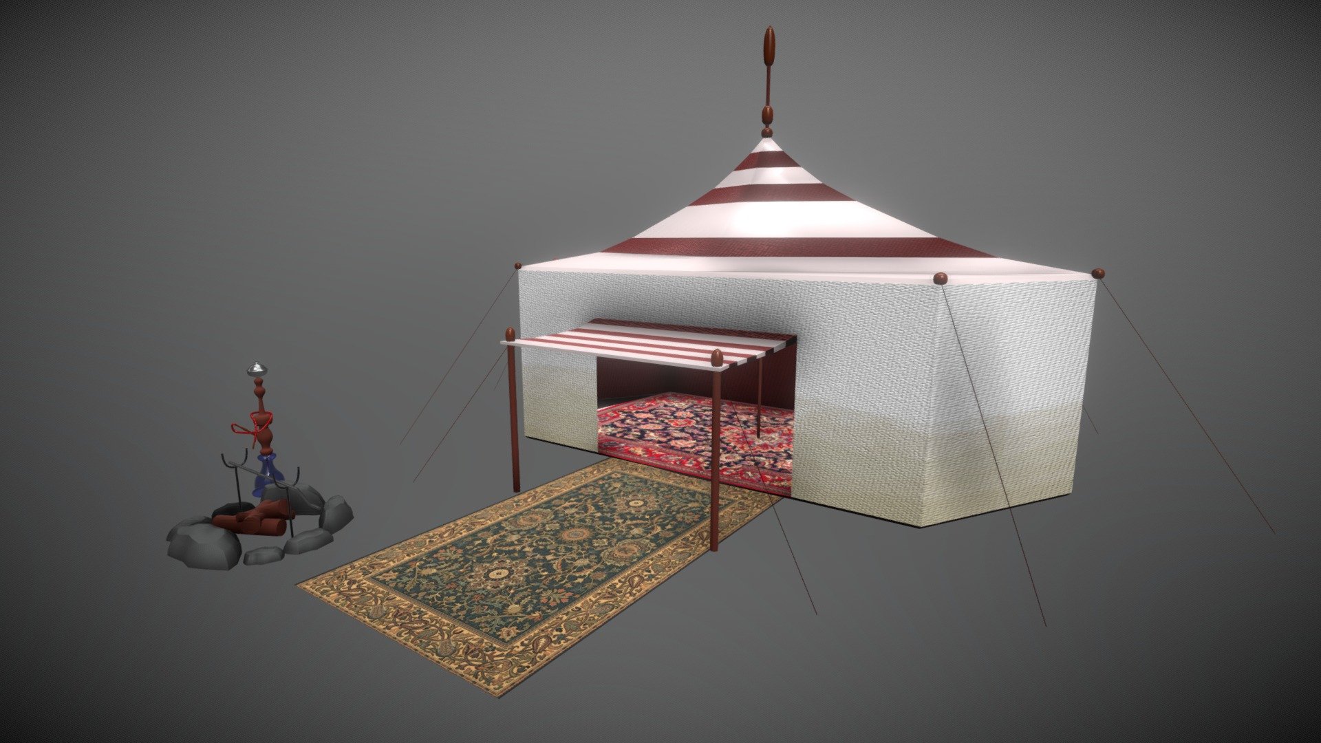 Arabic Tent 3d model