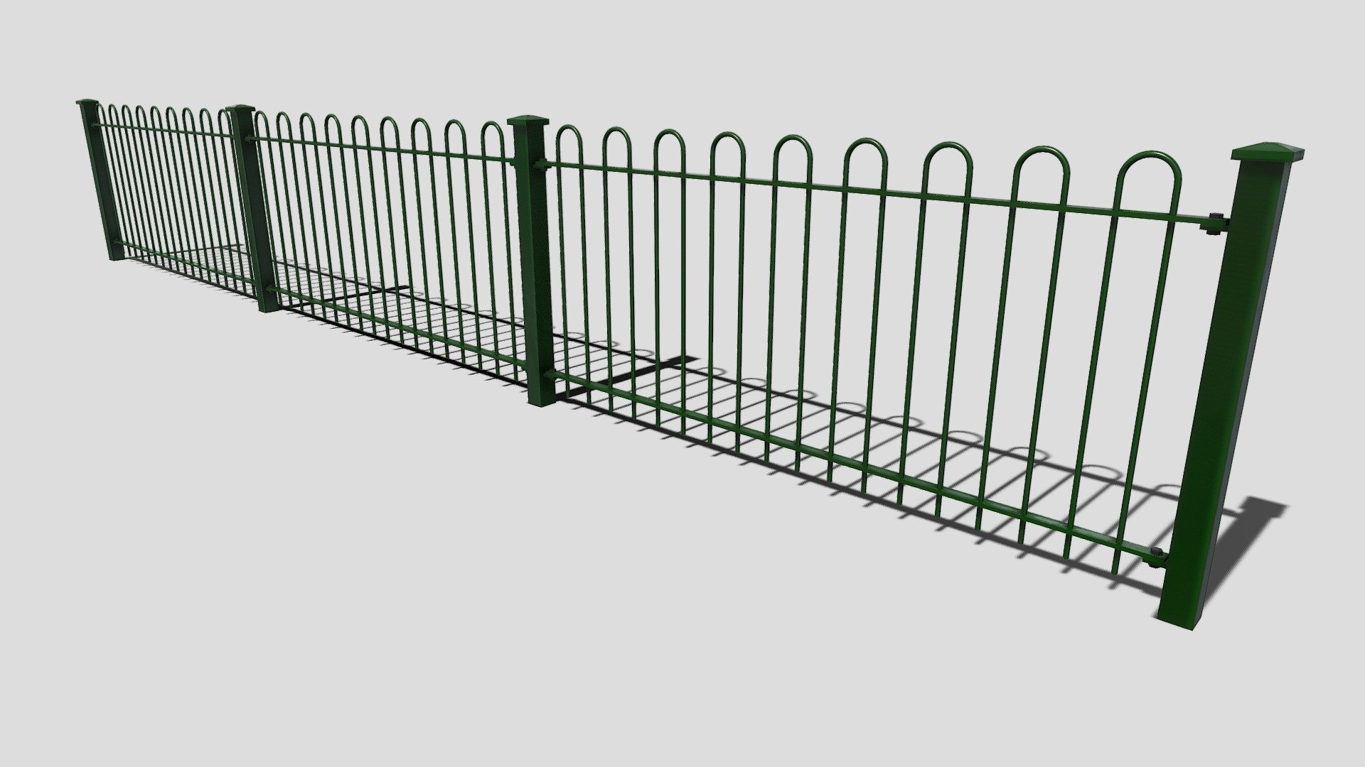 Park Railings 3d model