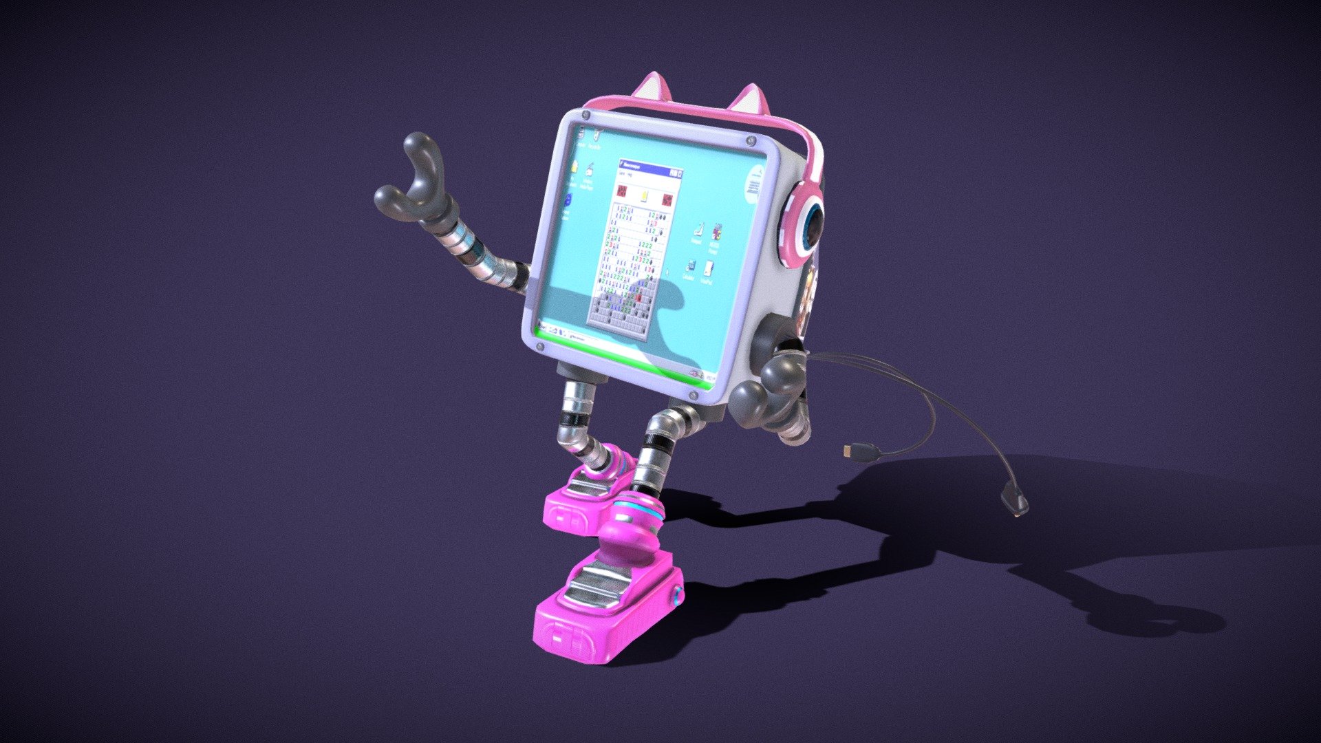 Kitty Monitor 3d model