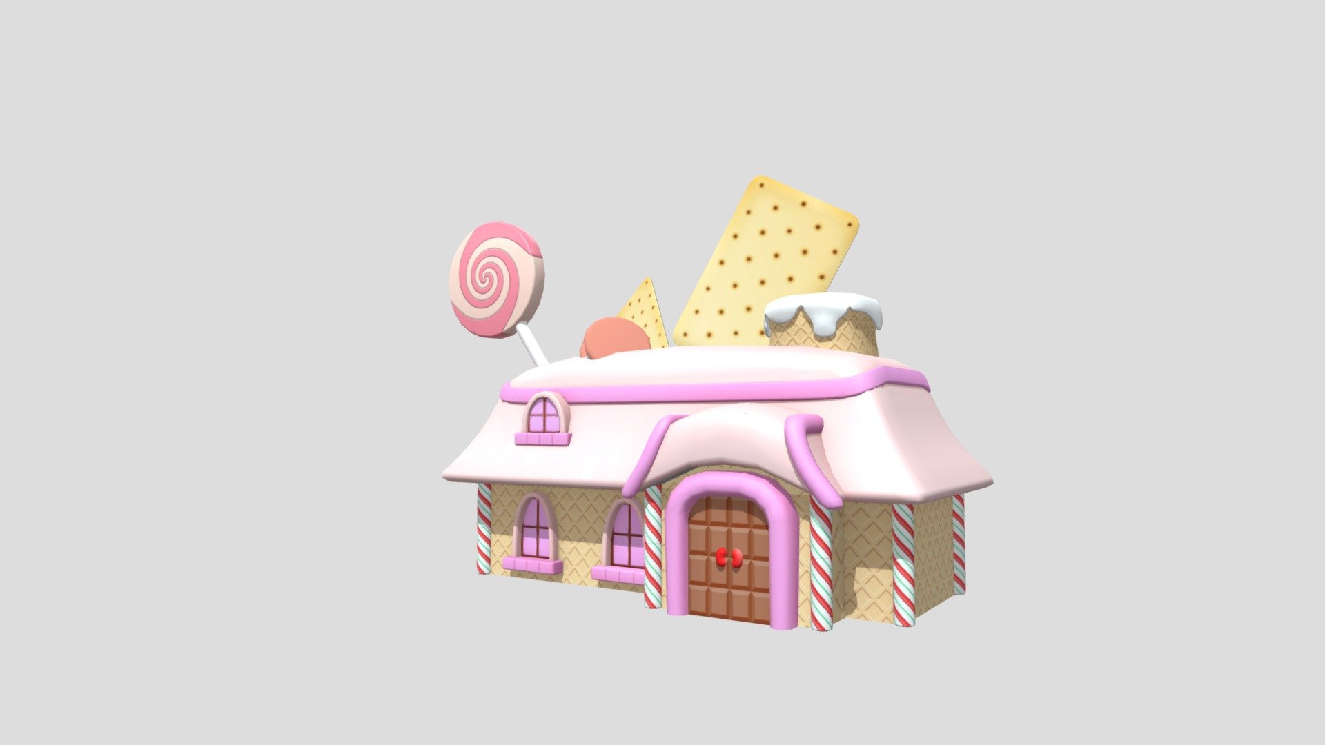 Candy House1 3d model