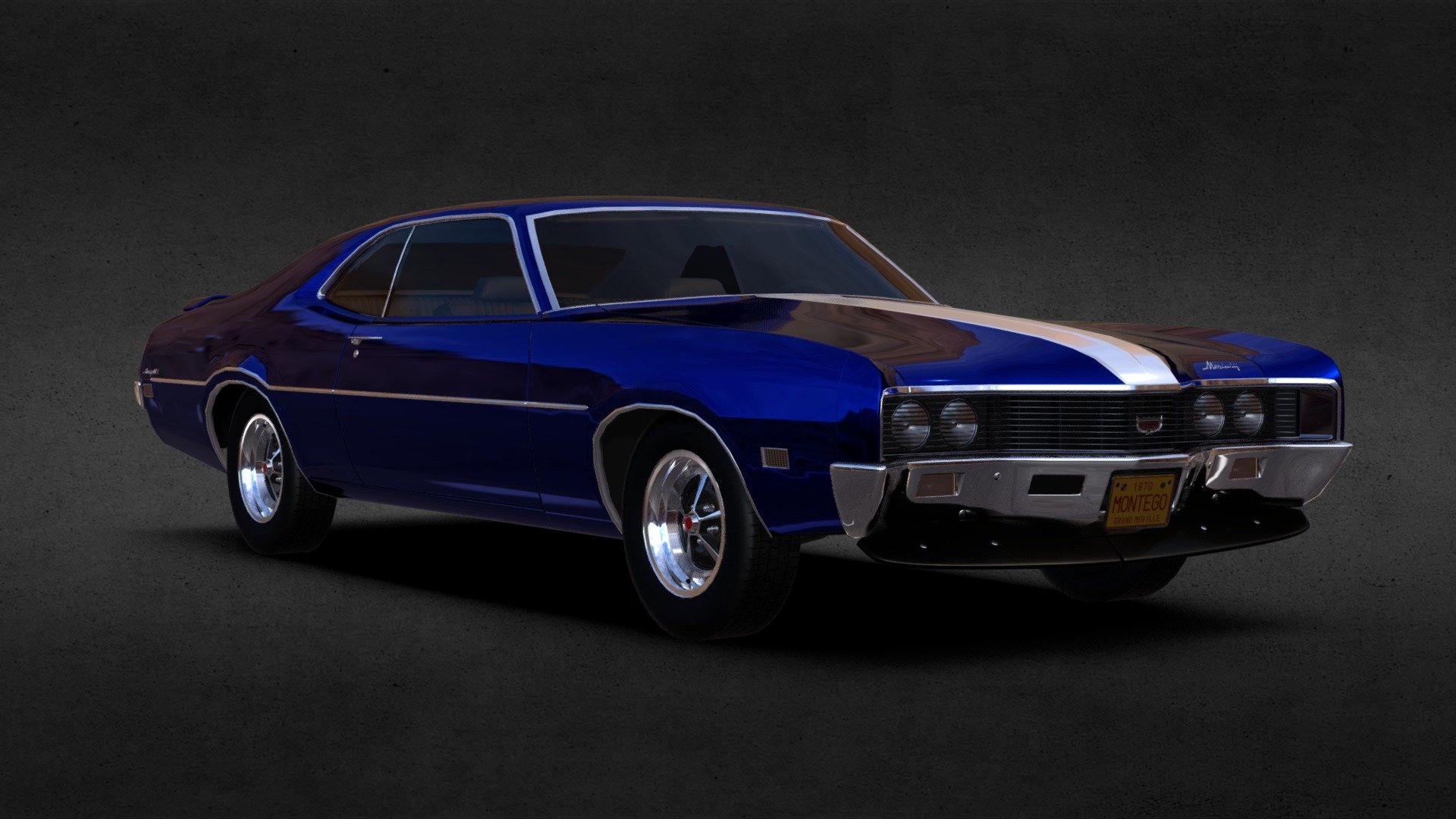 1970 Mercury Montego 3d model