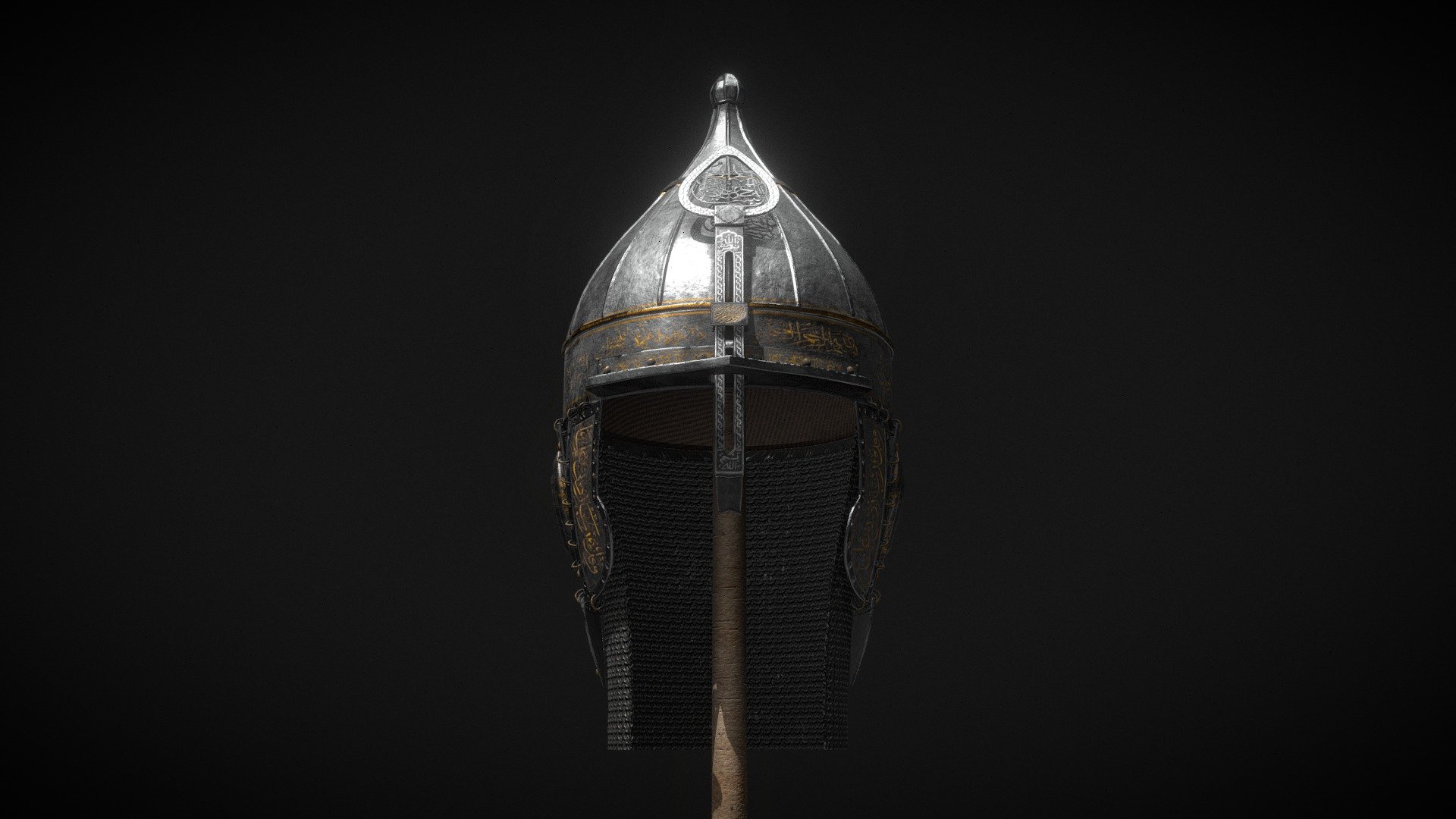 Clean Islamic Helmet 3d model