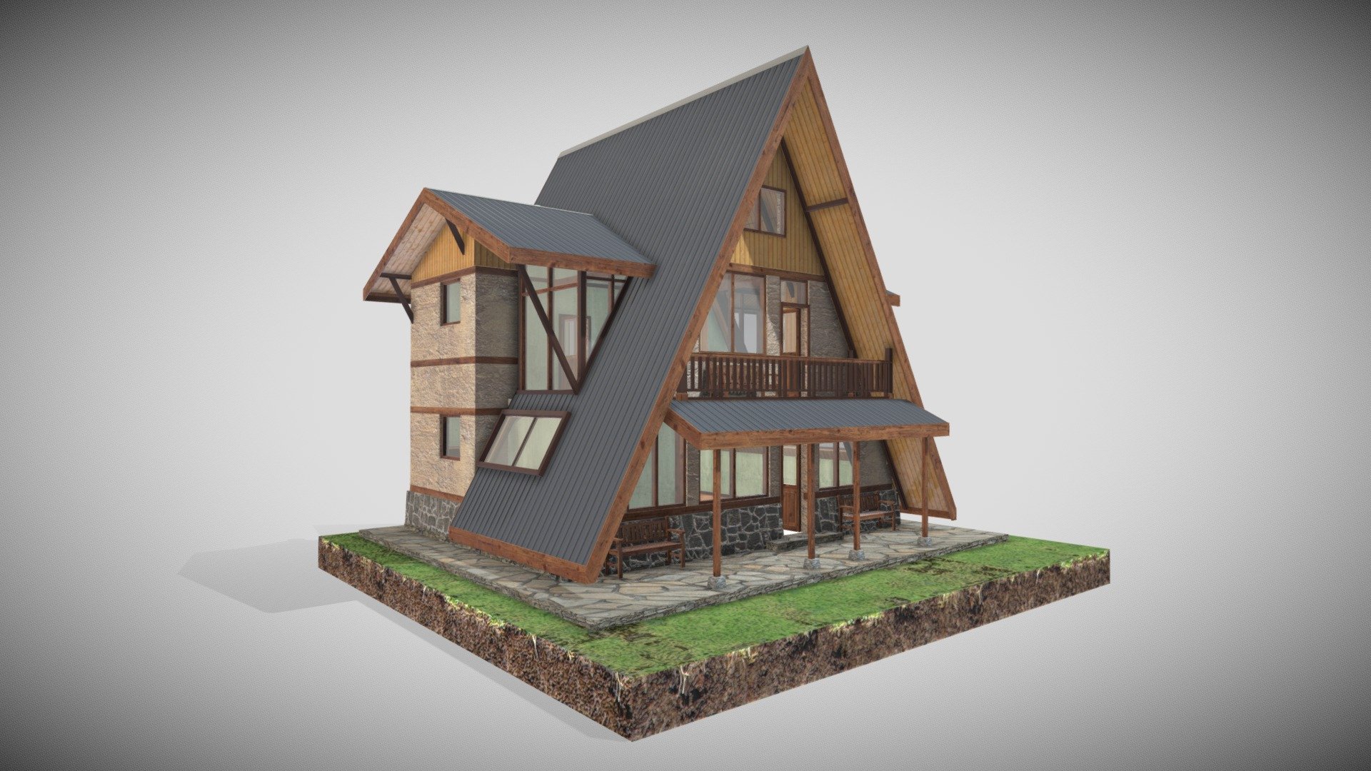 Cottage 3d model