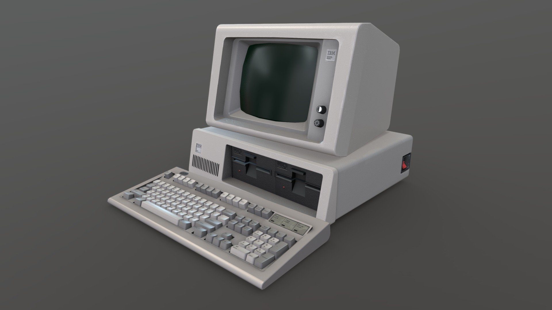 IBM 5150 3d model