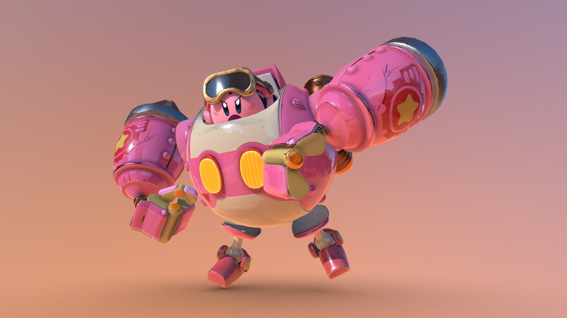 Kirbys Robobot from 3d model