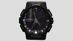 Watch Casio G-Shock Black Lowpoly