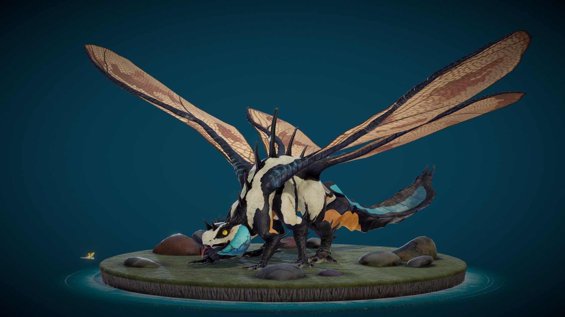 Dragonfly-dragon 3d model