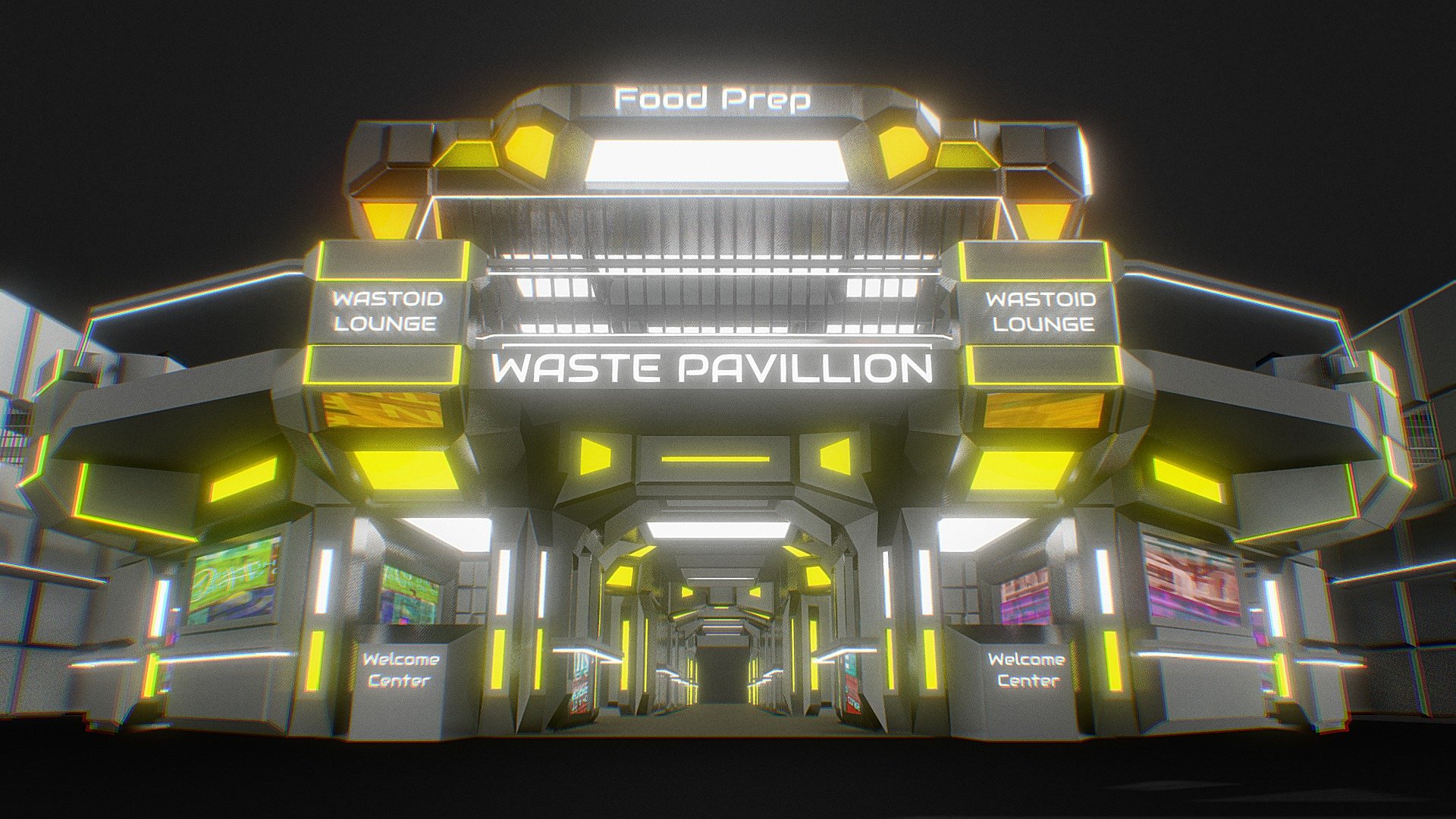 Waste Pavilion 3d model