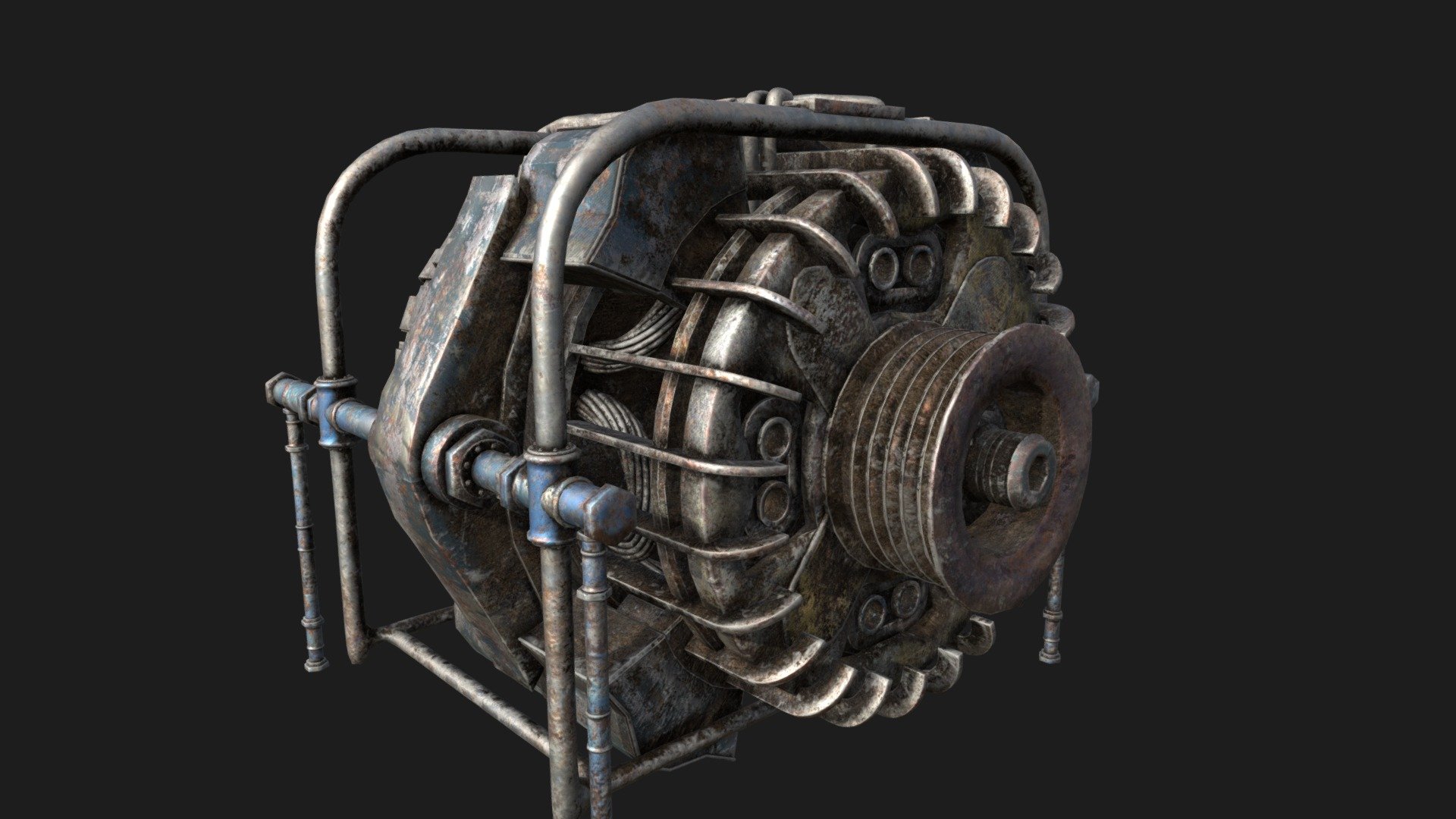 PBR Electric Generator 3d model