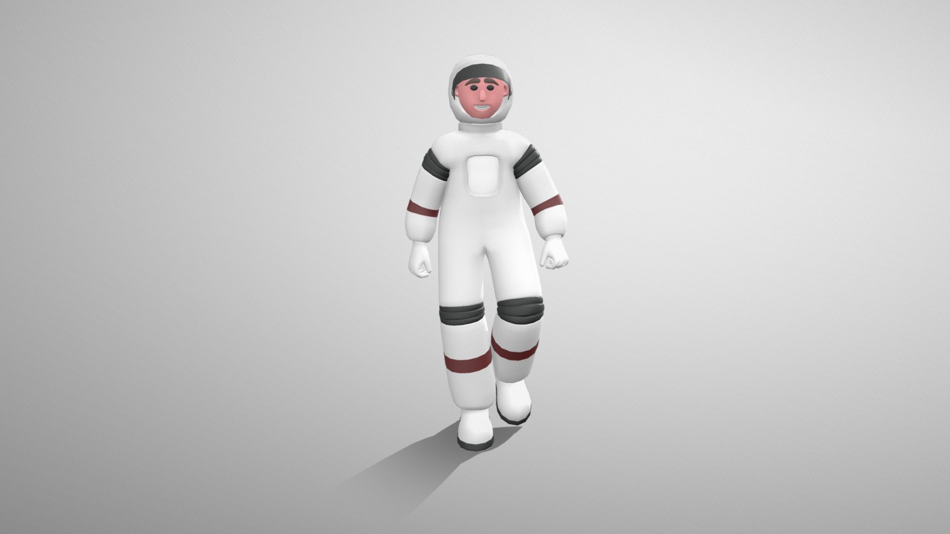 Stylized Man Astronaut 3d model