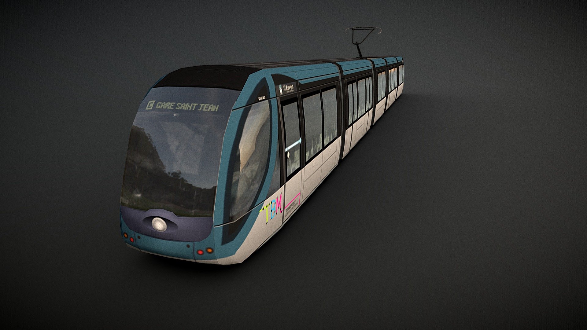 Tram Bordeaux 3d model