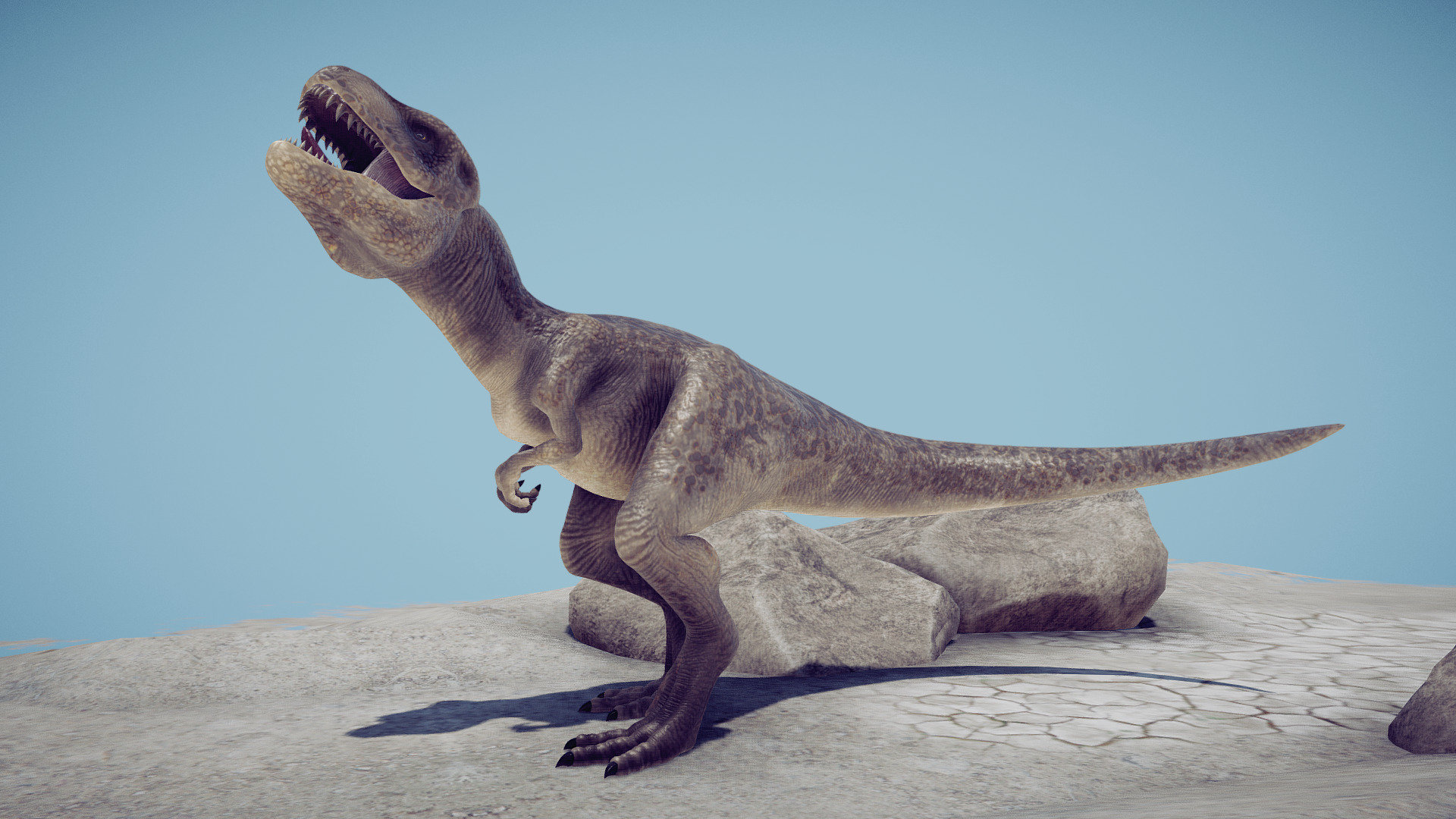 Animated T Rex 3d model