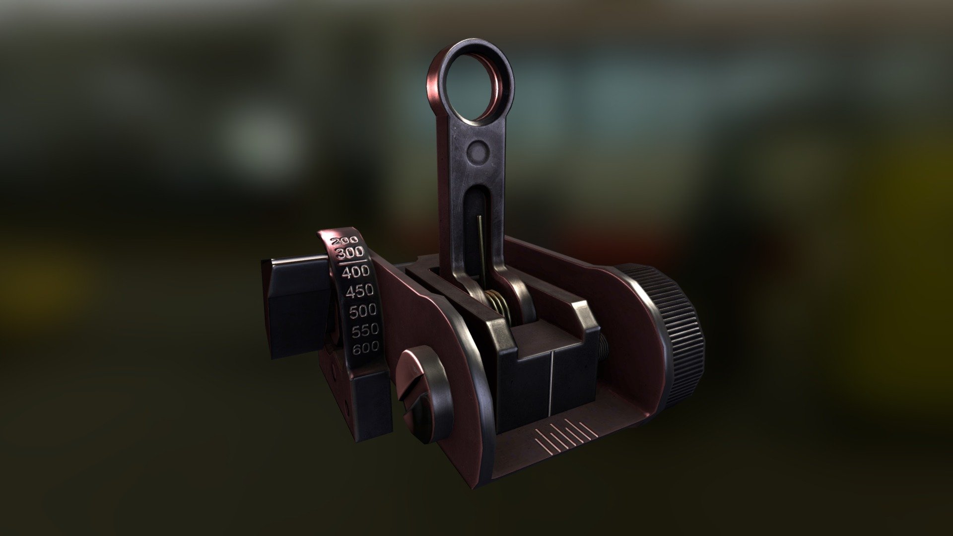 Matech BUIS flip up sight 3d model