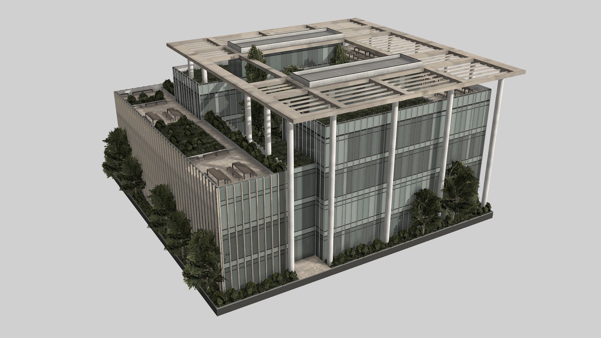 Metropolitan Library (cities:skylines Assets) 3d model