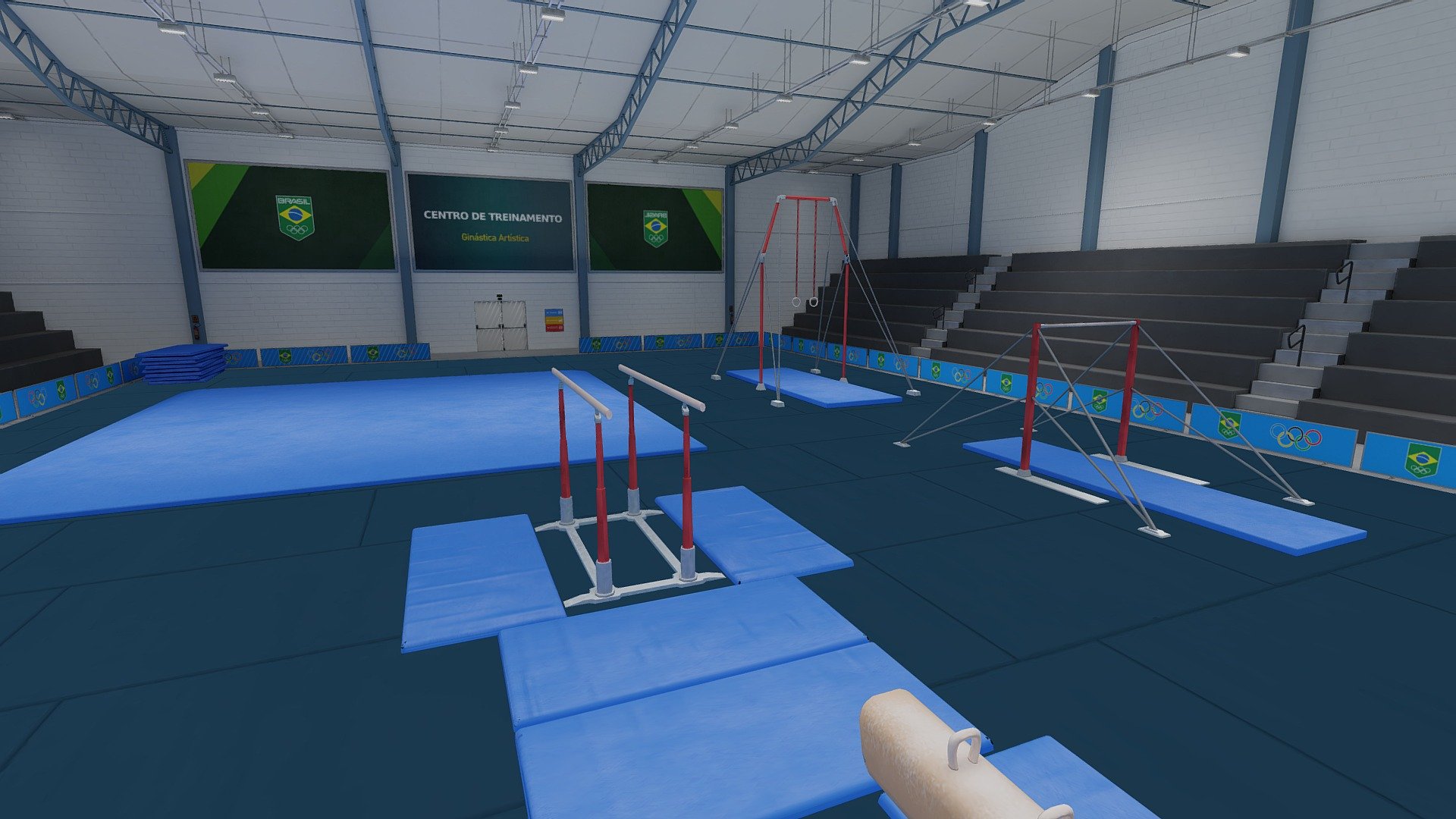 Olympic Gymnasium-Ginasio de Ginastica Olimpica 3d model