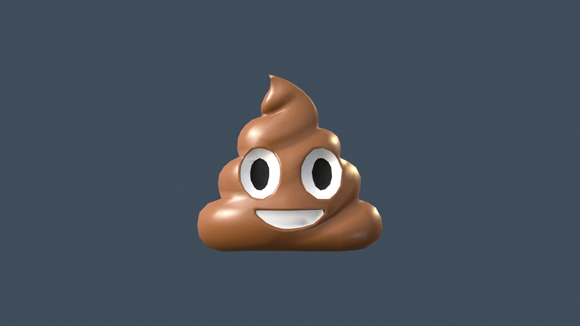 💩 Pile Of Poo emoji (Low poly) 3d model