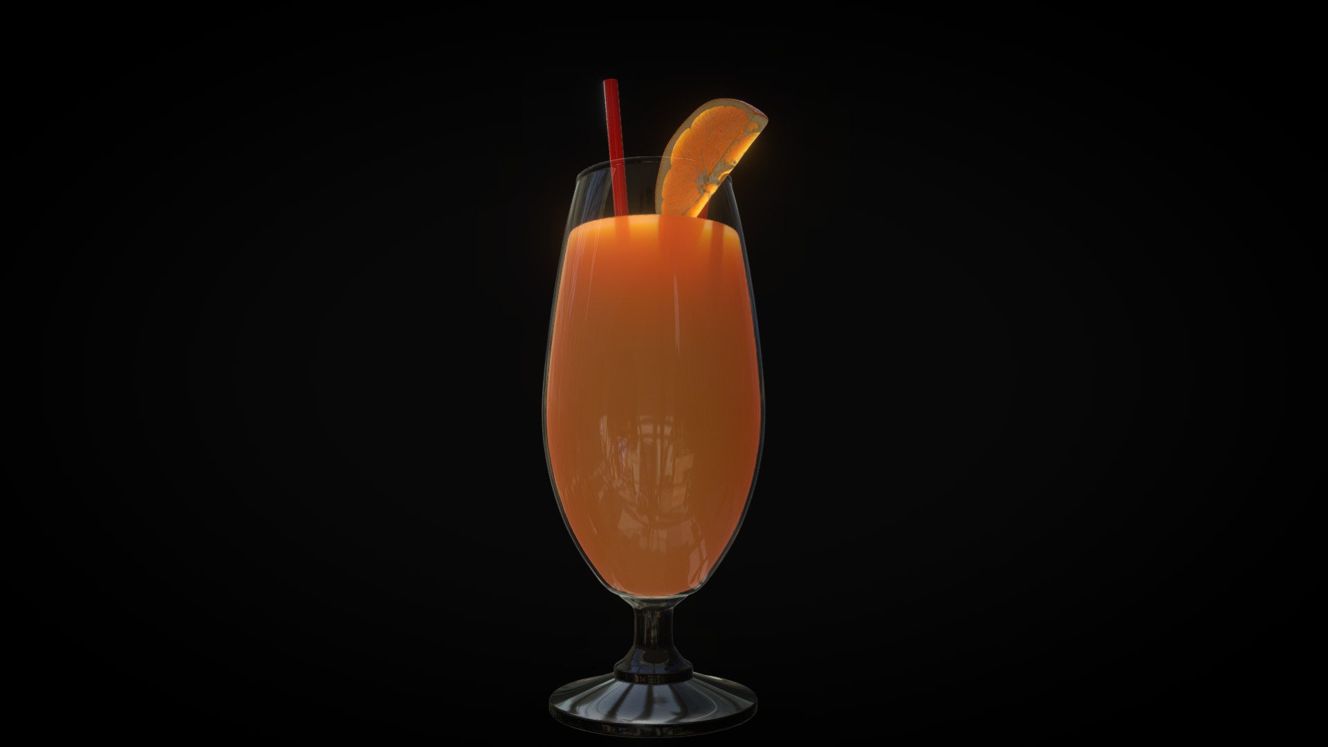 Orange juice 3d model