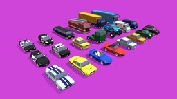 Free Low Poly Vehicles Pack