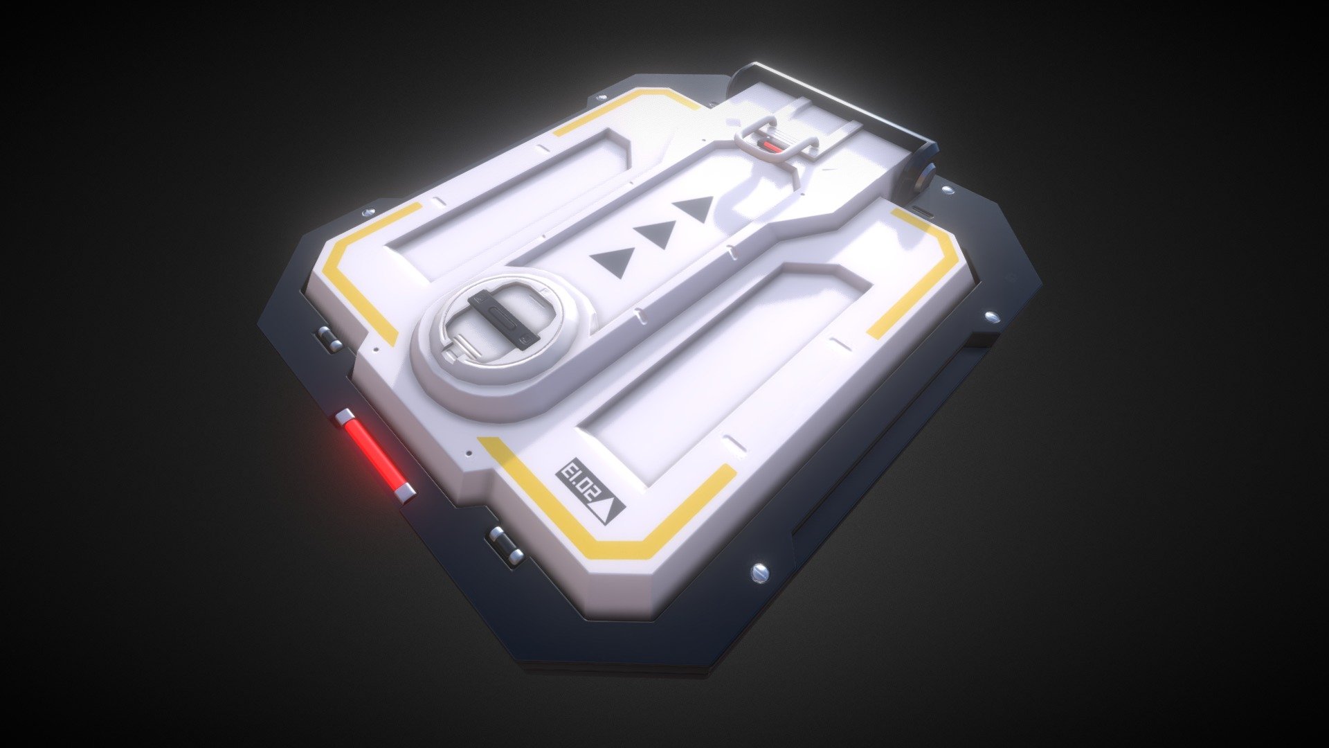 Sci Fi Hatch 3d model