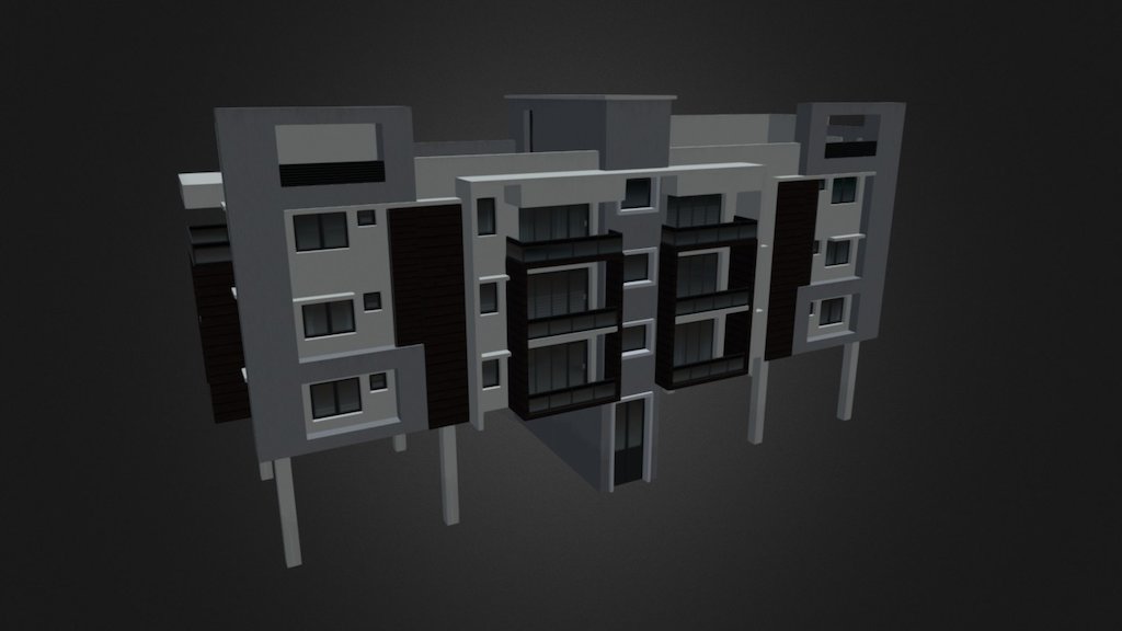 Modern Low-Rise Living #2 3d model